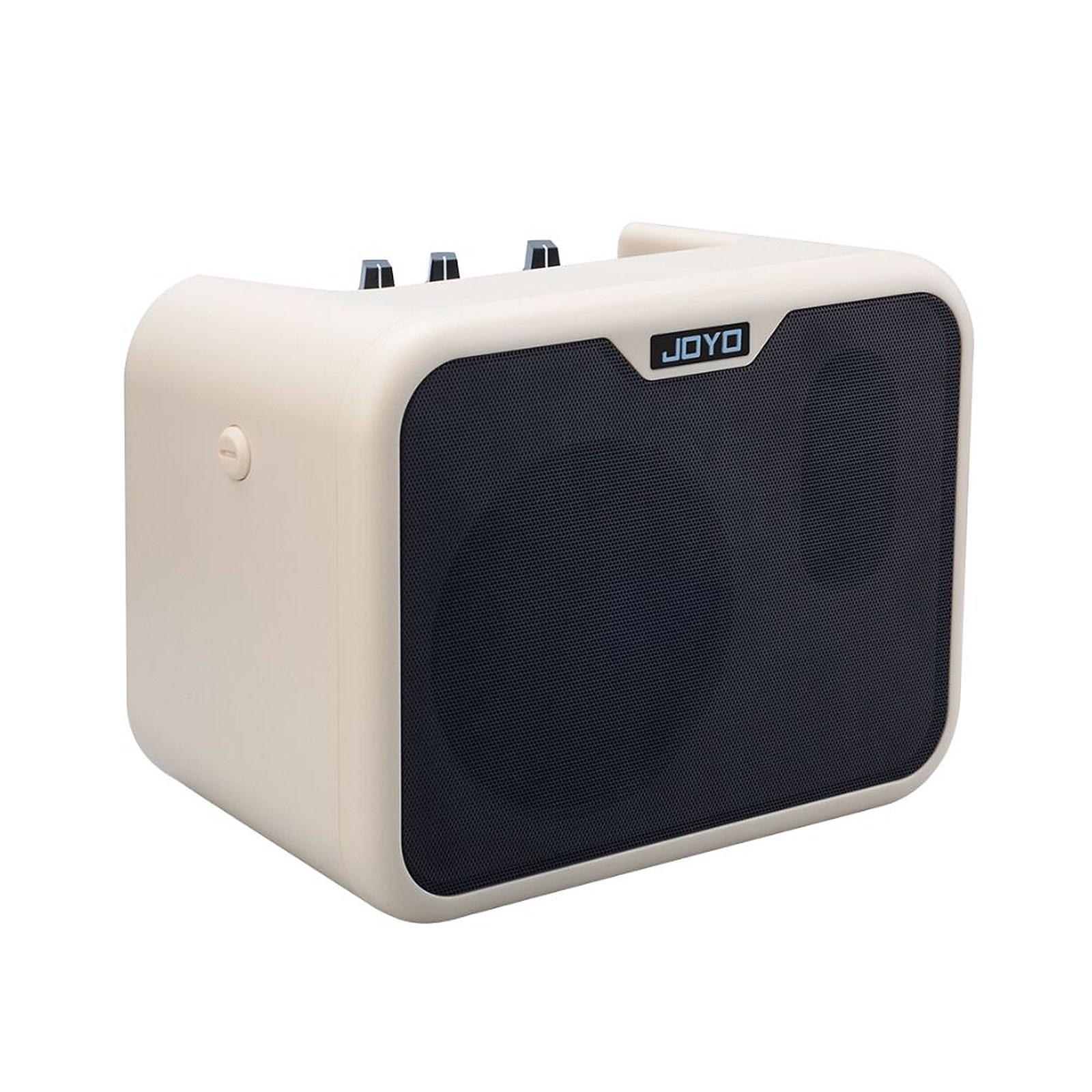 JOYO MA-10B Portable 10w Mini Electric Bass Guitar Amplifier Dual Channel Small Carry Bass Amp, White