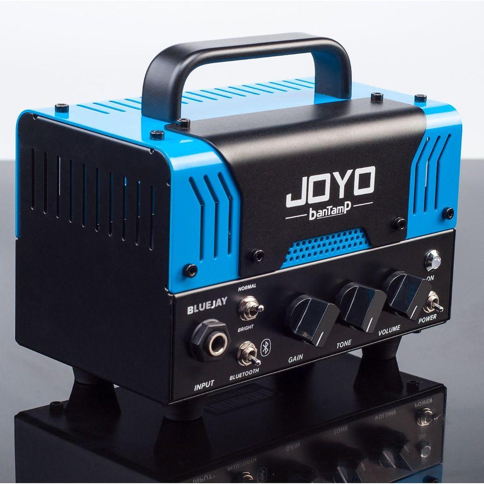 Joyo Bluejay BanTamp Series Mini Guitar Amp Head 20 Watt Preamp, 2 Channel Hybrid Tube Guitar Amplifier with Bluetooth