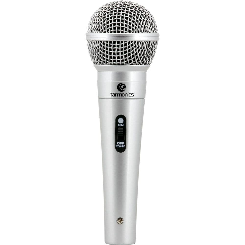 Harmonics MDC201 Hypercardioid Dynamic Microphone 4.5M Cable, Professional Grade Mic, Silver