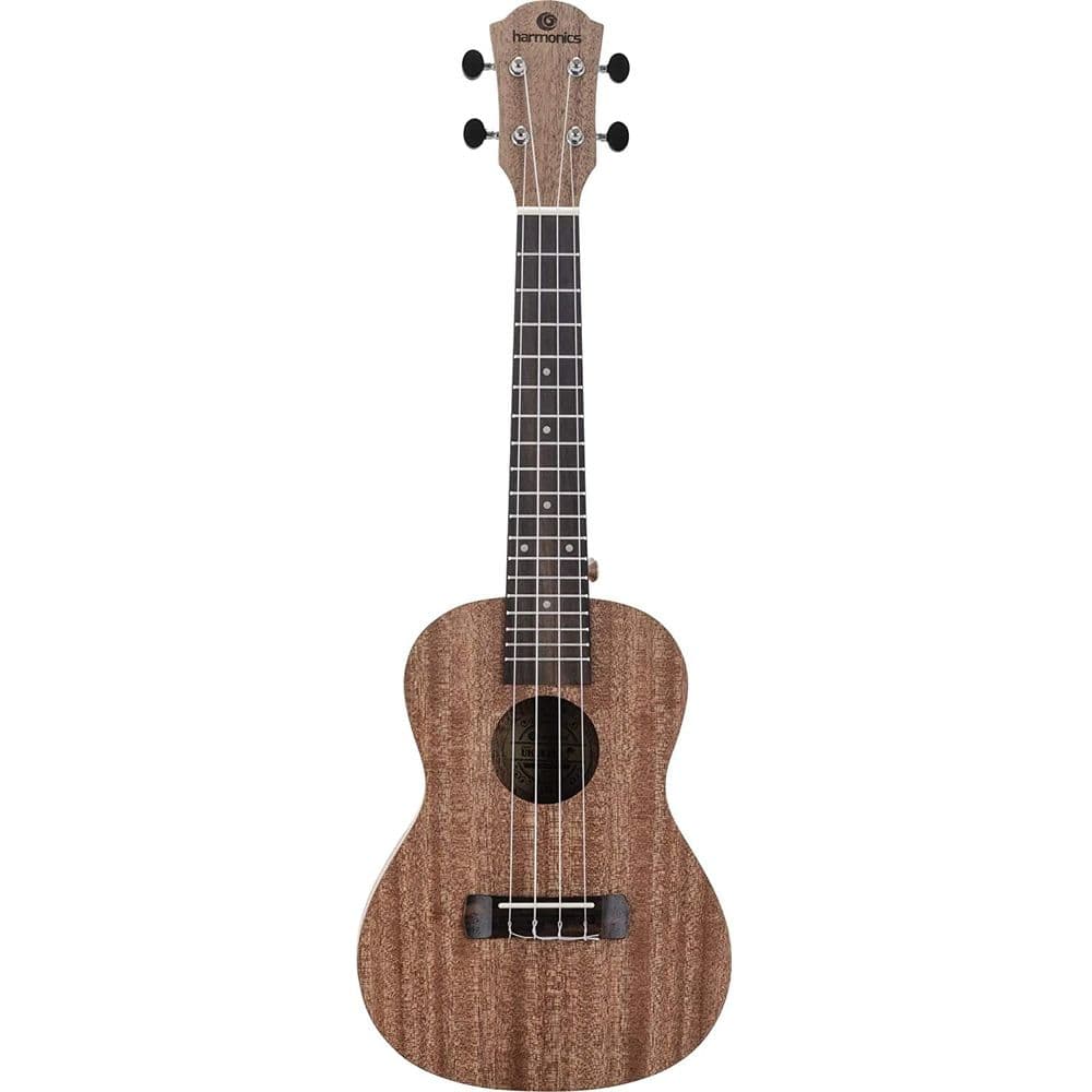 Harmonics 23 Inch Concert Ukulele, Four Strings Hawaiian Guitar Ukelele for Kids, Adults, Teenagers, Beginners, Natural