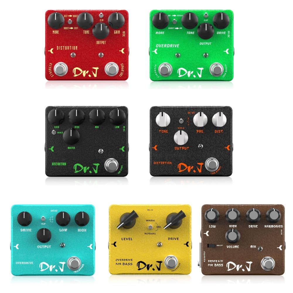 JOYO Dr. J Series Guitar Effect Pedal Overdrive, Distortion for Acoustic, Electric, Bass Guitar