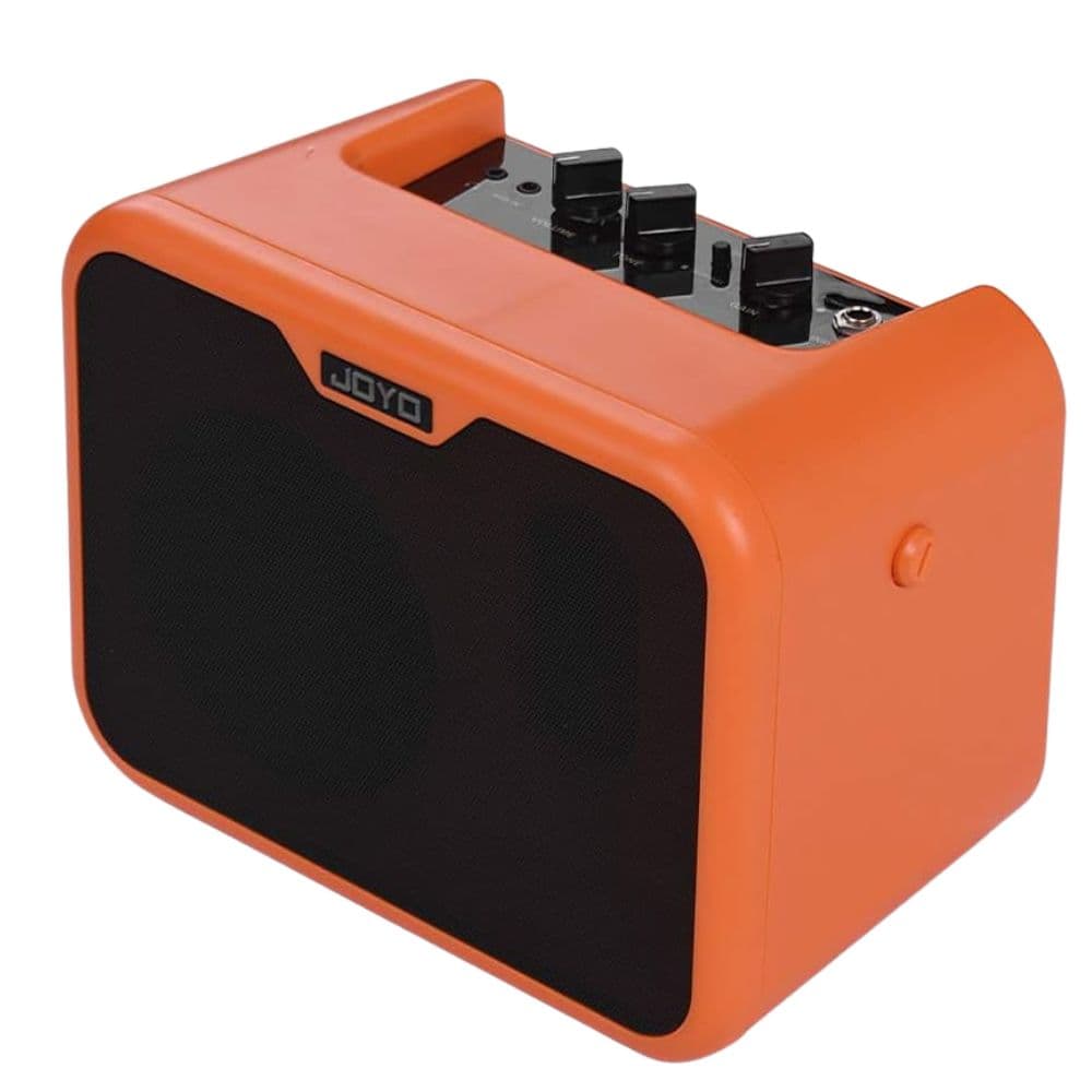 JOYO Mini Portable Acoustic Guitar Amplifier Speaker Switchable Normal/ Bright Dual Channel 10W Amp, Orange