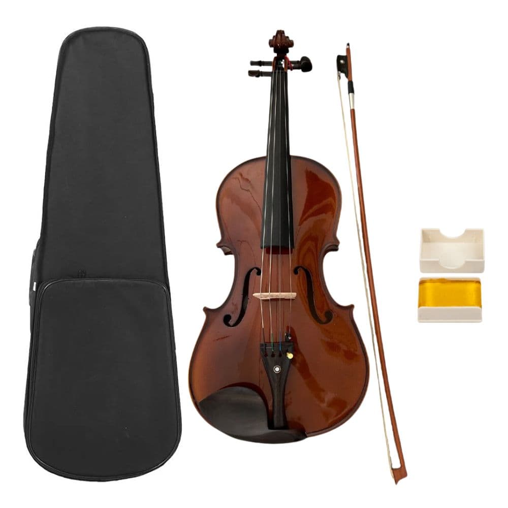 Maro Music Ebony Viola, Classic Viola for Intermediate and Advanced Students Adult, with Case, Viola Bow, Rosin, 15 Inches