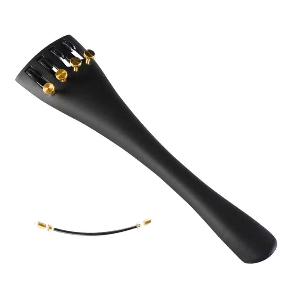 Violin 4/4 Carbon Fiber Tailpiece and Nylon Rope, Lightweight and Durable for Primary Level Violins