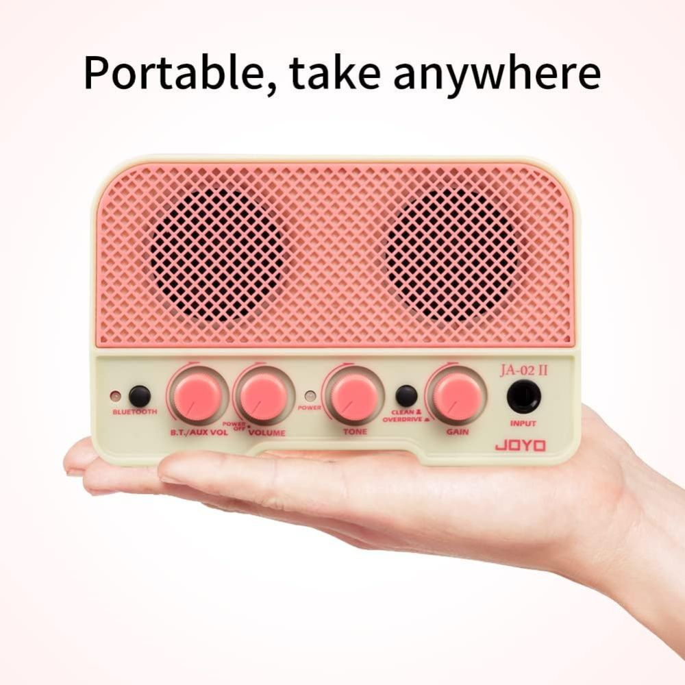 JOYO Combo Guitar Amplifier Bluetooth 5W Recharging Small Mini Practice Headphone Guitar Amp with Clean and Overdrive Channels