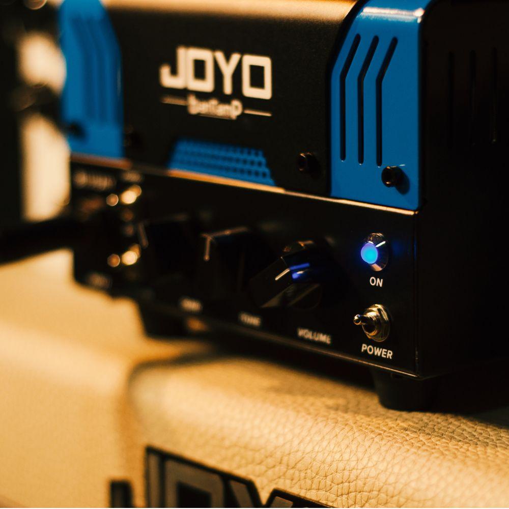 Joyo Bluejay BanTamp Series Mini Guitar Amp Head 20 Watt Preamp, 2 Channel Hybrid Tube Guitar Amplifier with Bluetooth