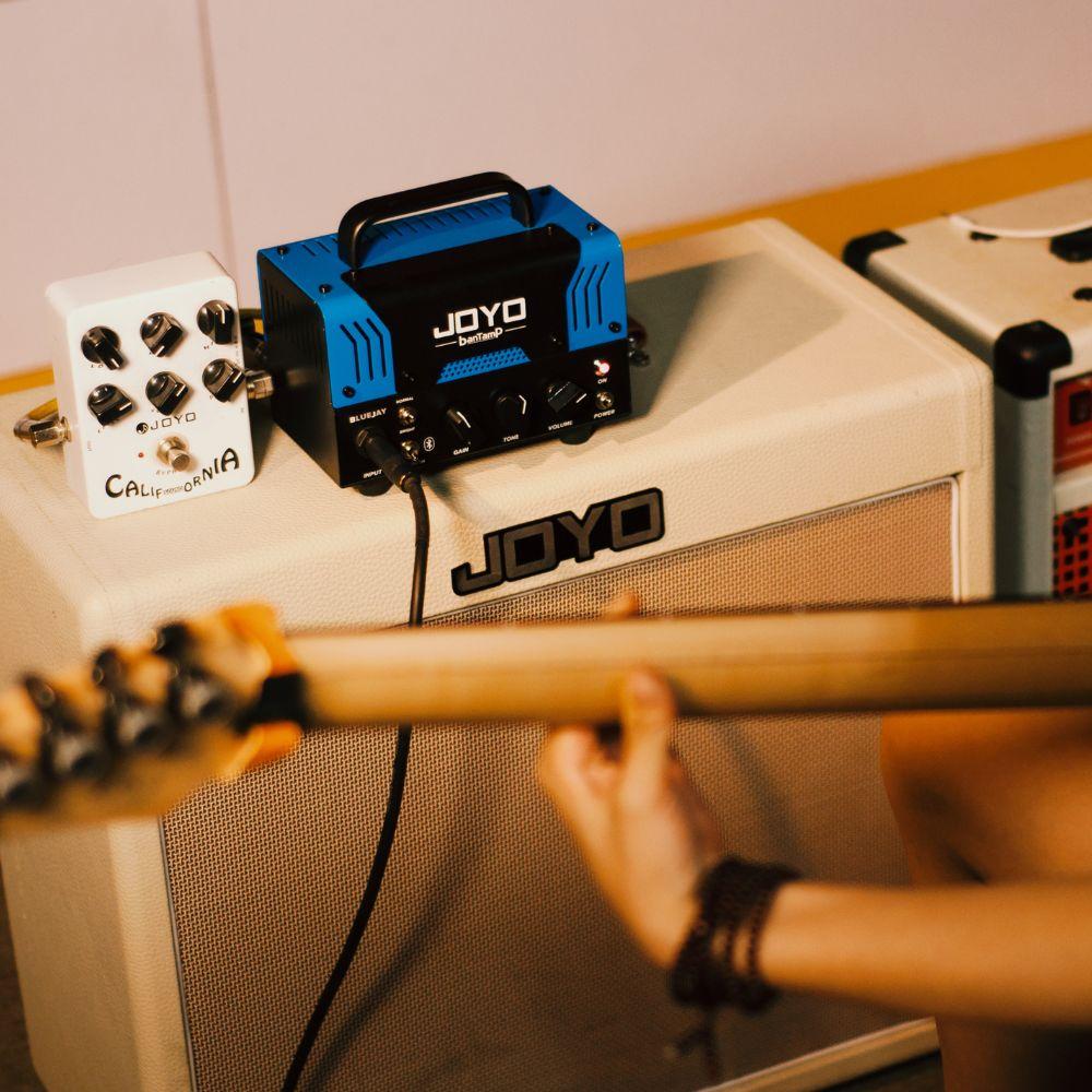 Joyo Bluejay BanTamp Series Mini Guitar Amp Head 20 Watt Preamp, 2 Channel Hybrid Tube Guitar Amplifier with Bluetooth