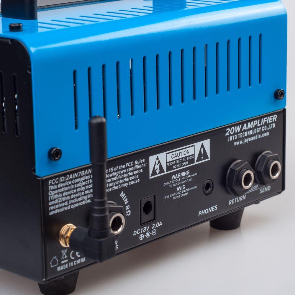 Joyo Bluejay BanTamp Series Mini Guitar Amp Head 20 Watt Preamp, 2 Channel Hybrid Tube Guitar Amplifier with Bluetooth