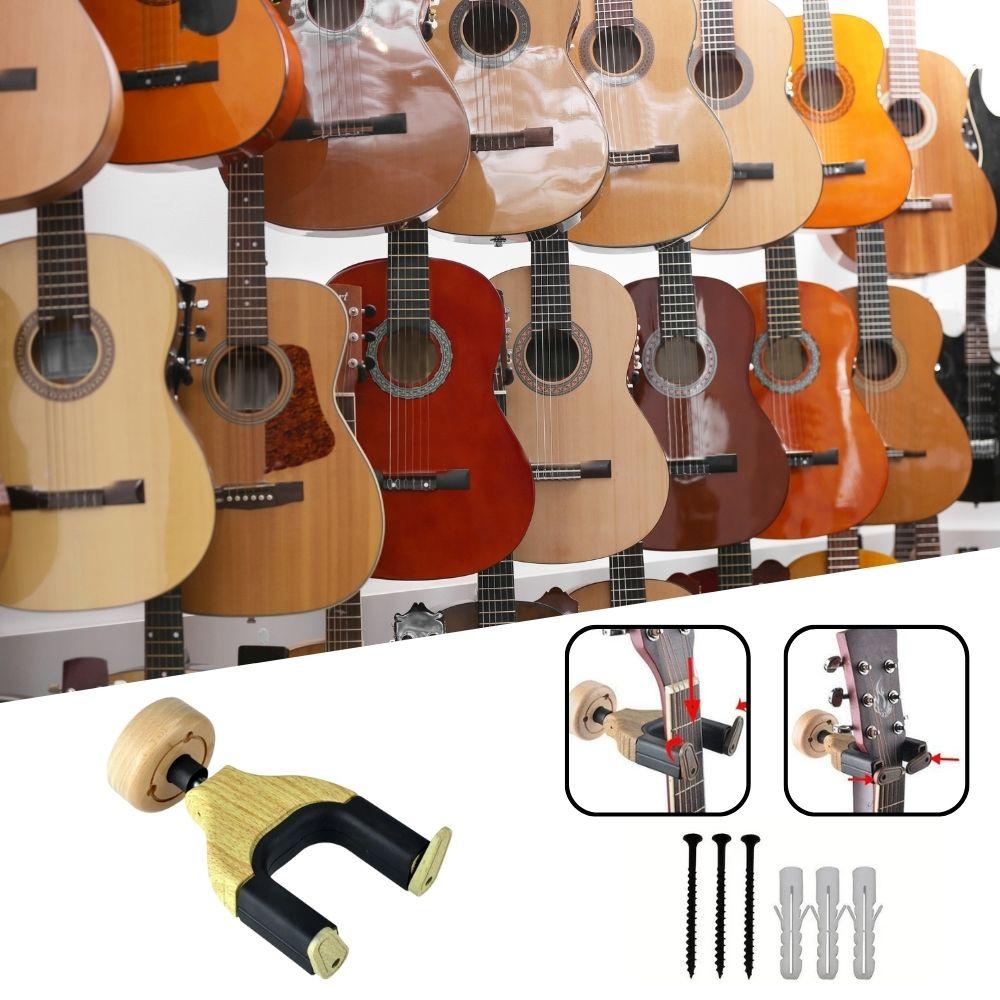 Maro Guitar Wall Mount for Storage and Display, Auto Lock Guitar Wall Hanger, Guitar Hook