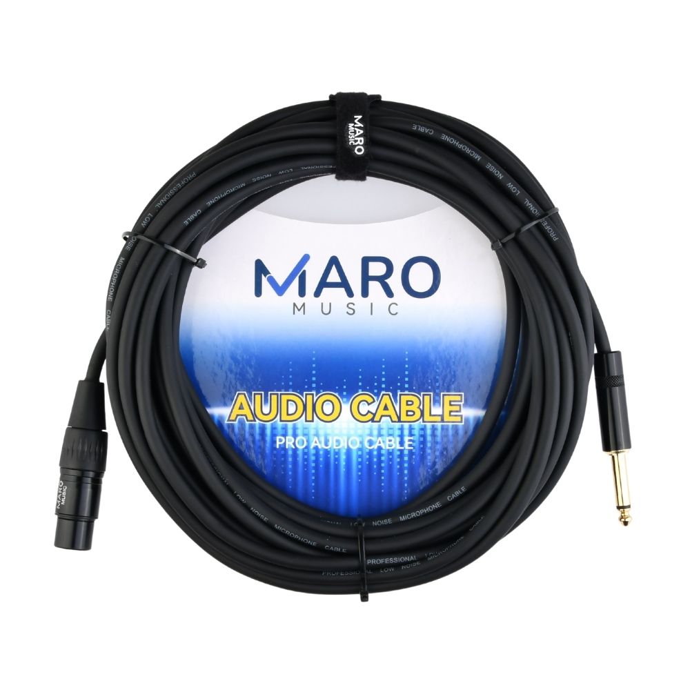 Maro XLR Female to 1/4 Inch (6.35mm) TRS Cable, XLR to Quarter inch Female Interconnect Balanced Microphone Cable