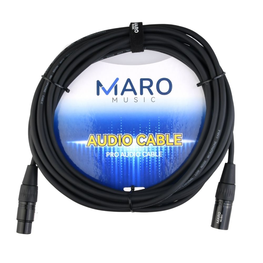 Maro XLR Cable XLR Male to XLR Female 3 Pin XLR Microphone Cable with 24AWG Copper Wire Conductors Compatible with Recording, Speaker Systems, Applications
