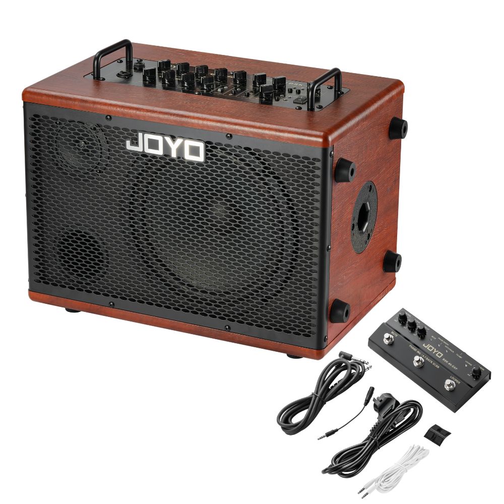 JOYO BSK-80 80W Acoustic Guitar Amplifier with Bluetooth Looper DSP Effects and Mic Input
